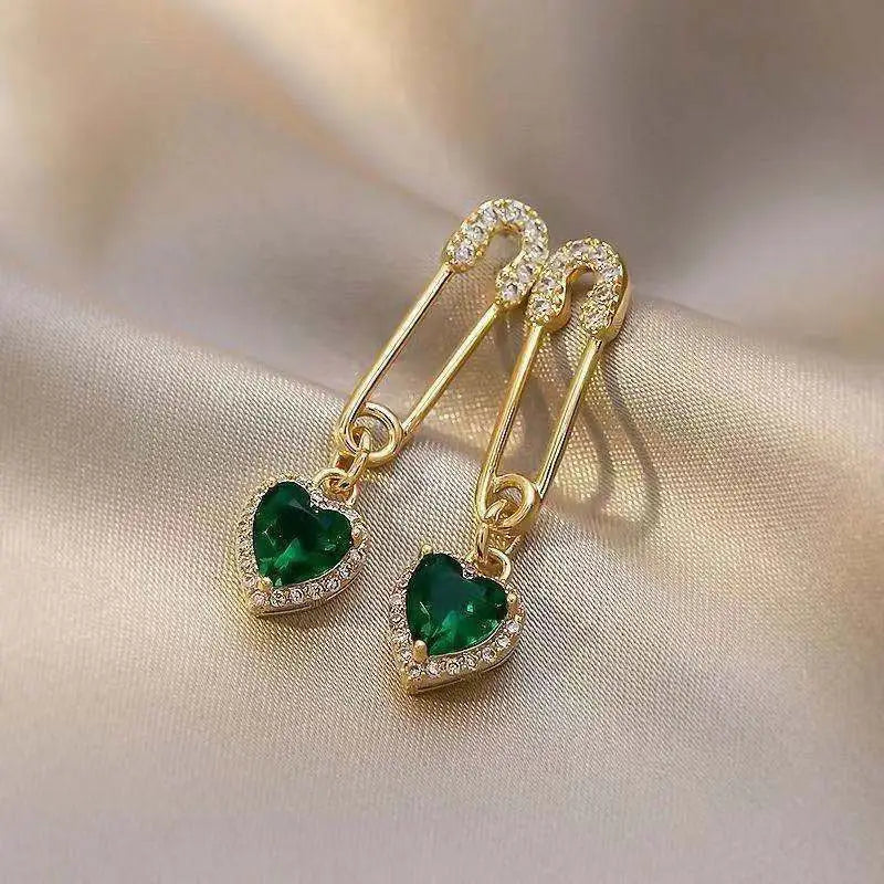 Gold Amarisse Viridelle Dangle Earrings