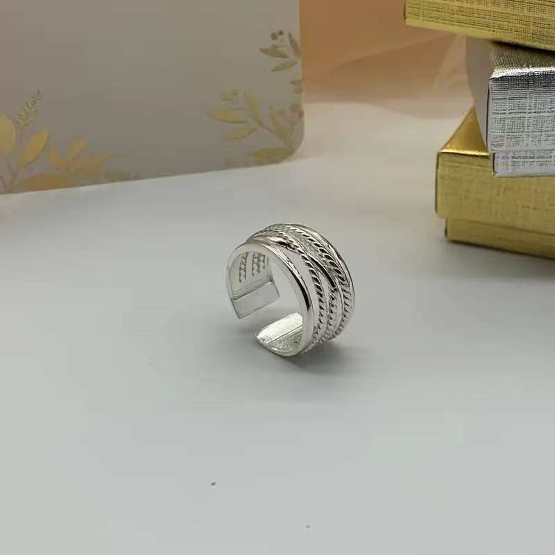 Celeste™ | Multi-Layered Silver Beaded Ring