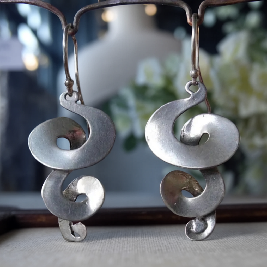 SilverLoom™ Vintage Spiral Earrings