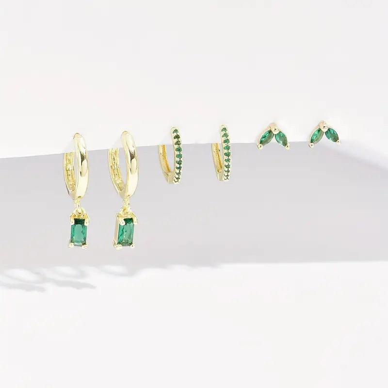 Gold Fiorenza Viridelle Earrings Set
