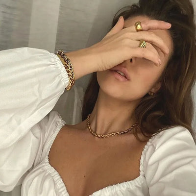 Bianca Rope Necklace in 18k Gold