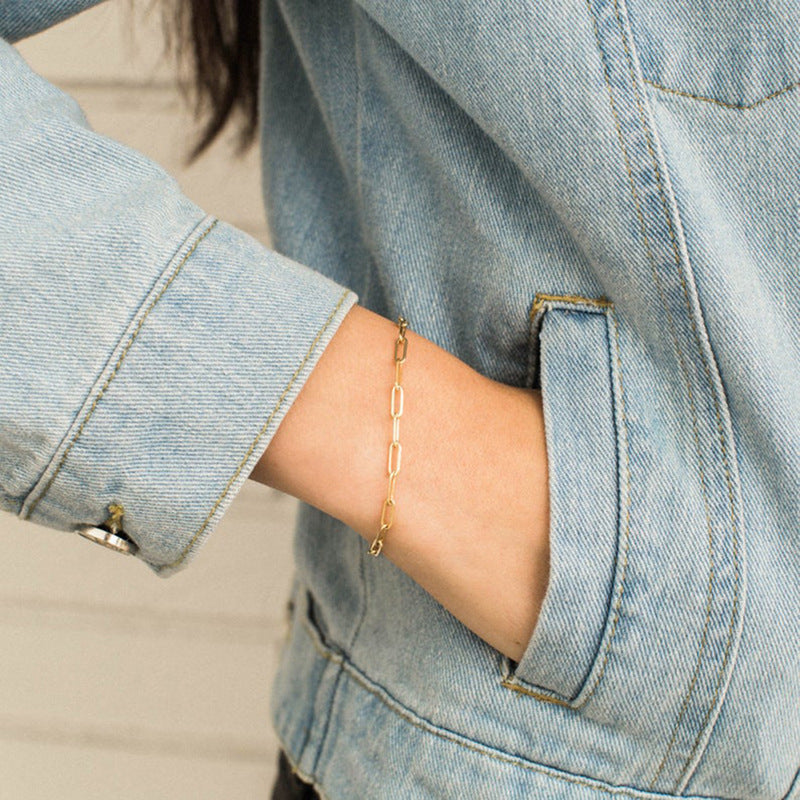 18k Gold Archen Chain Bracelet