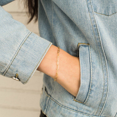 18k Gold Archen Chain Bracelet