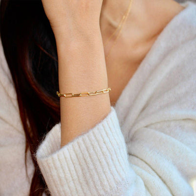 18k Gold Archen Chain Bracelet