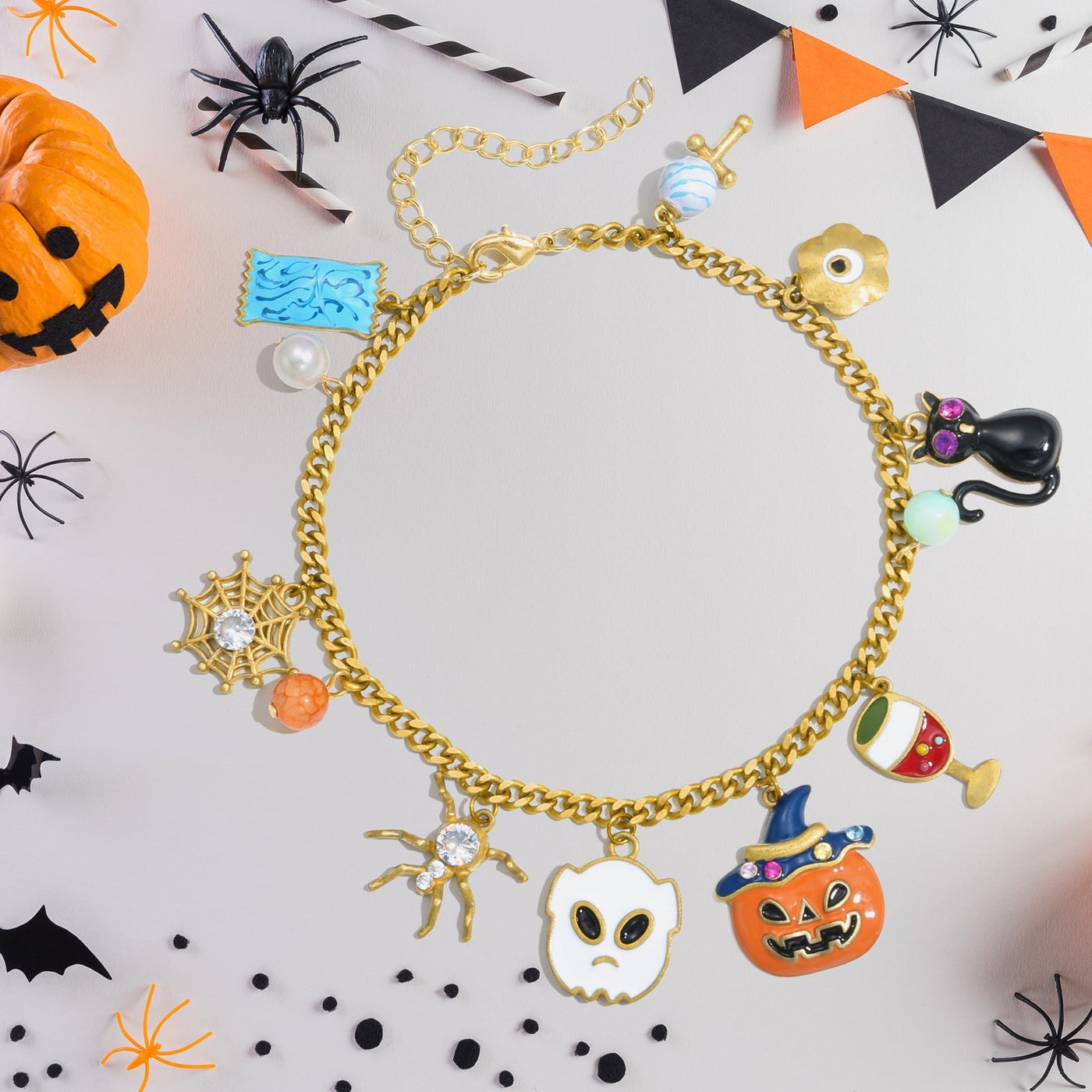 Enchanting Halloween Charm Bracelet