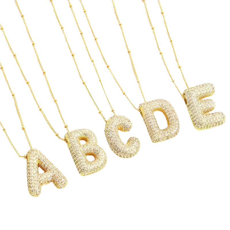 Gold Initial Pendant Necklace