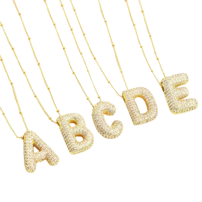 Gold Initial Pendant Necklace