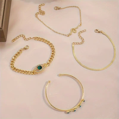 Gold Serpina Veyra Bracelet Set