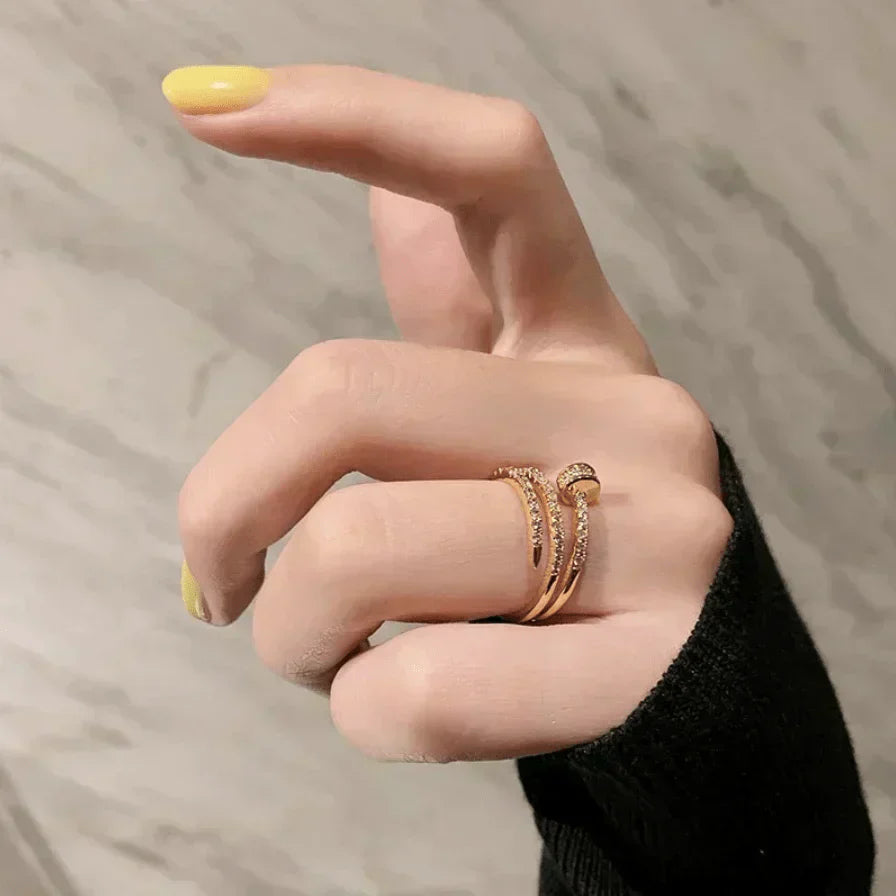 18K Gold Adjustable Ateny Ring