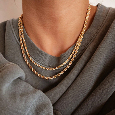 Twisted Style Olivia Necklace | 18K Gold
