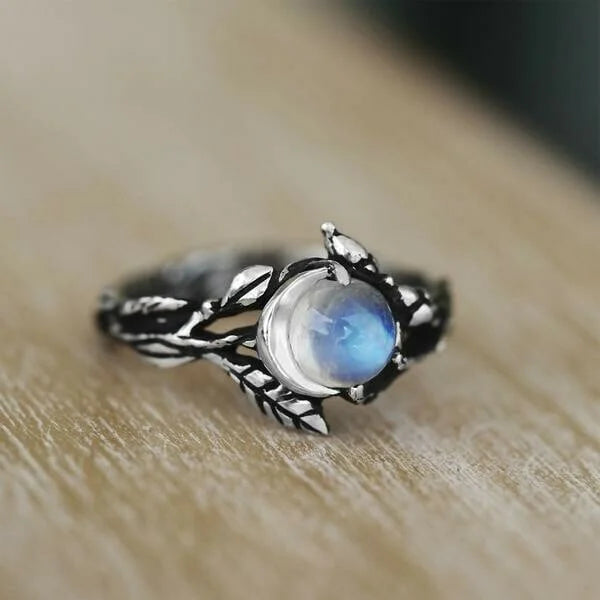 Luminous Moonstone Celestial Ring