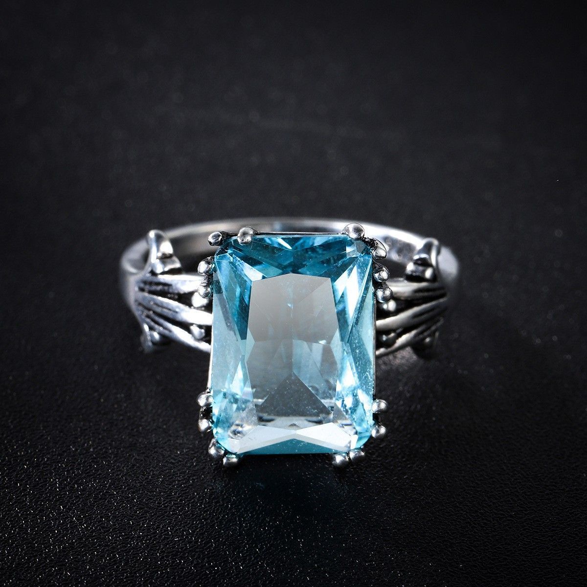 Maris™ | Silvered Ocean Glass Ring