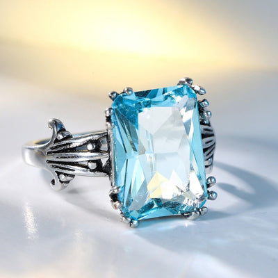 Maris™ | Silvered Ocean Glass Ring
