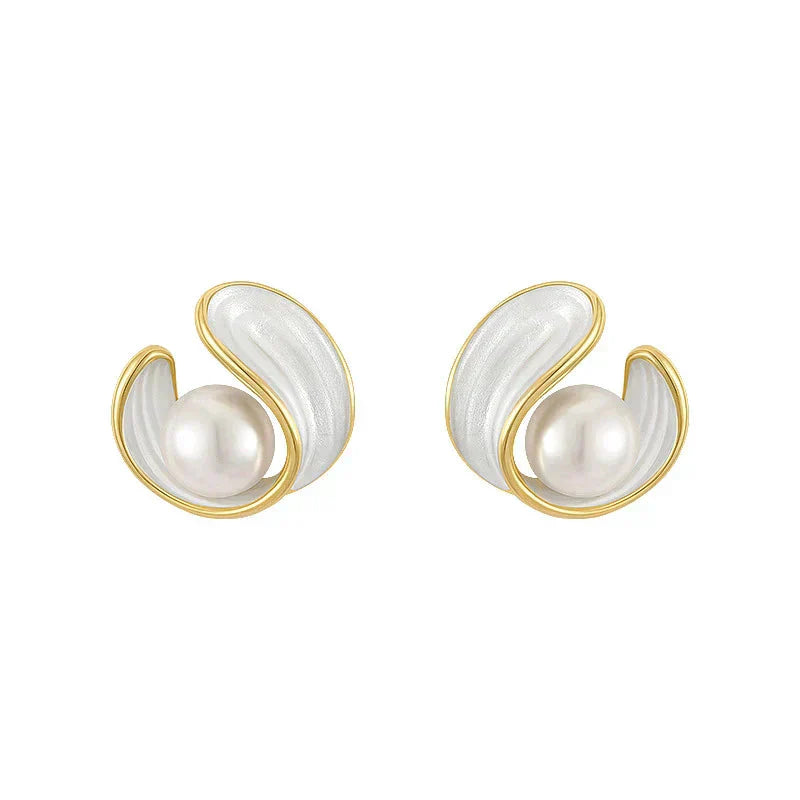 Lee - Opal White Earrings