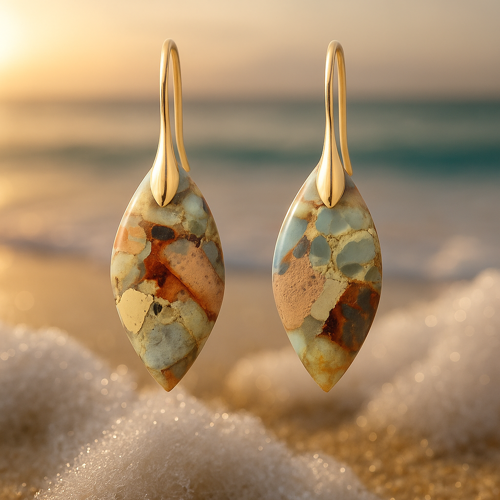 Lurevia – Ocean-Inspired Sand Earrings