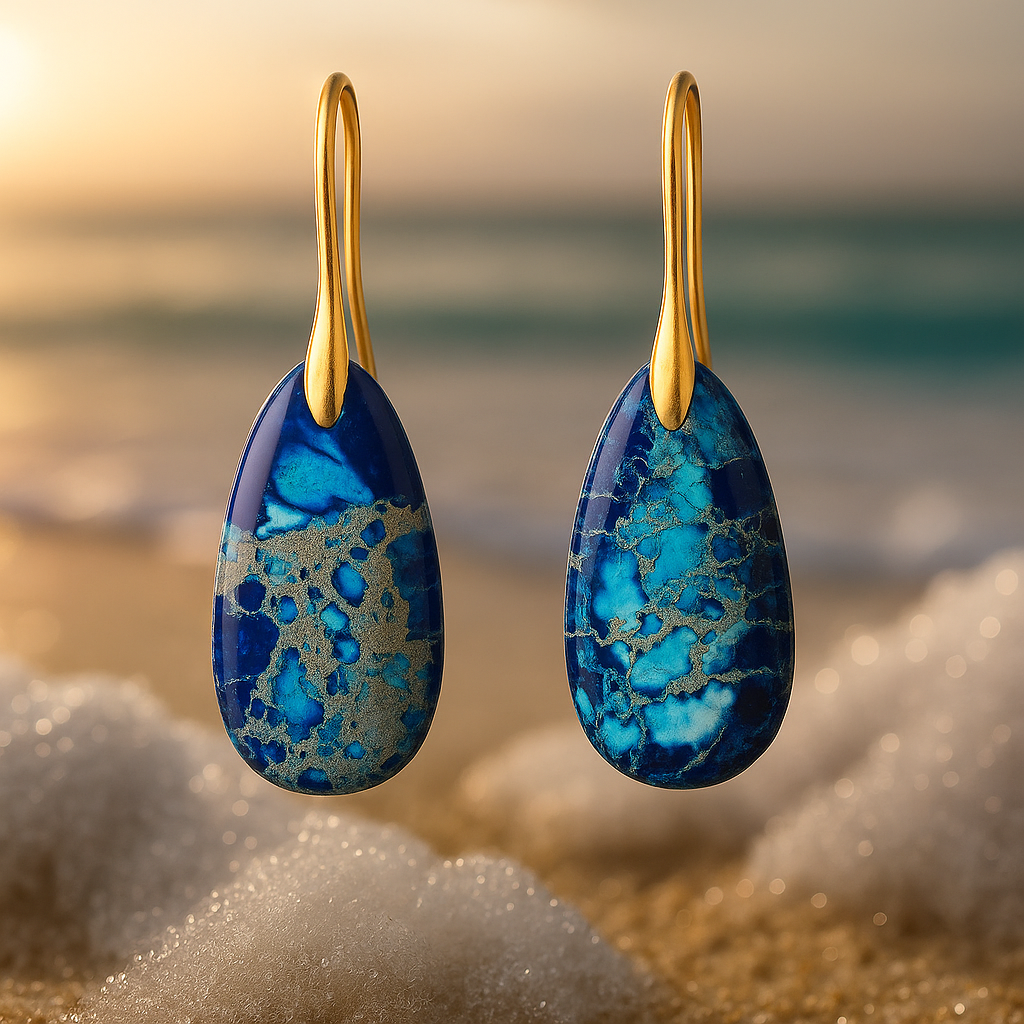 Lunarea – Aquatic Blue Lagoon Earrings