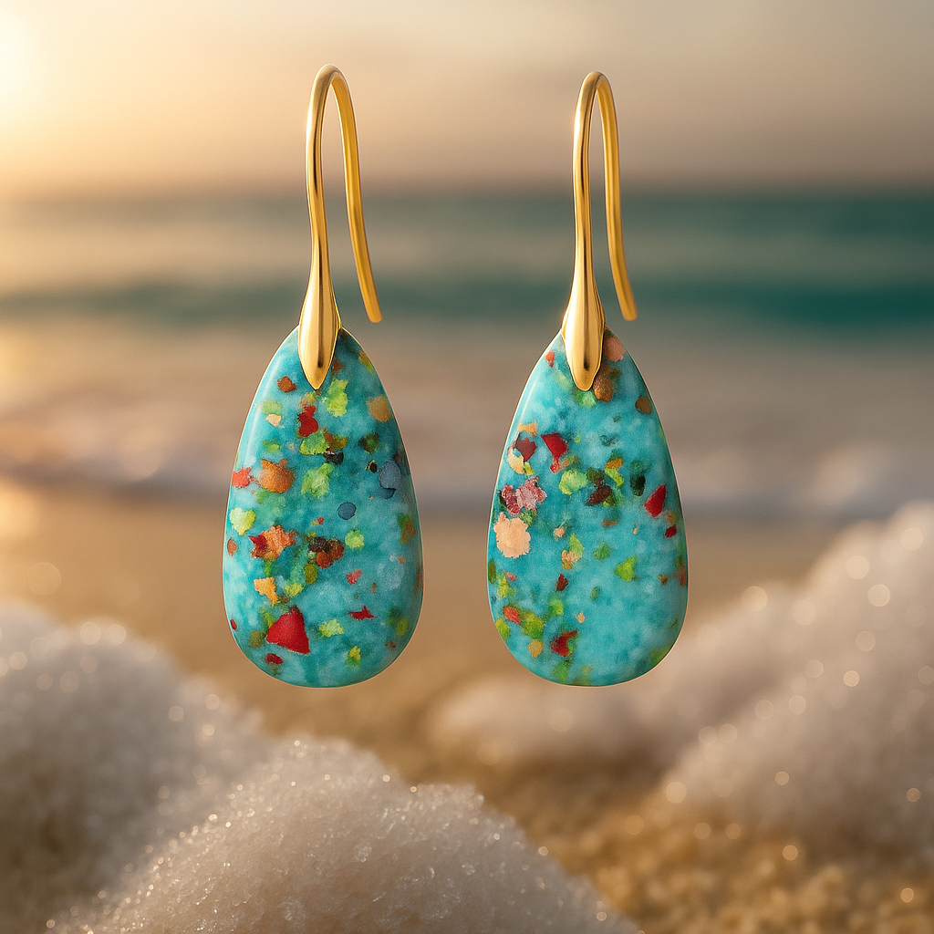 Serenea – Turquoise Coral Earrings