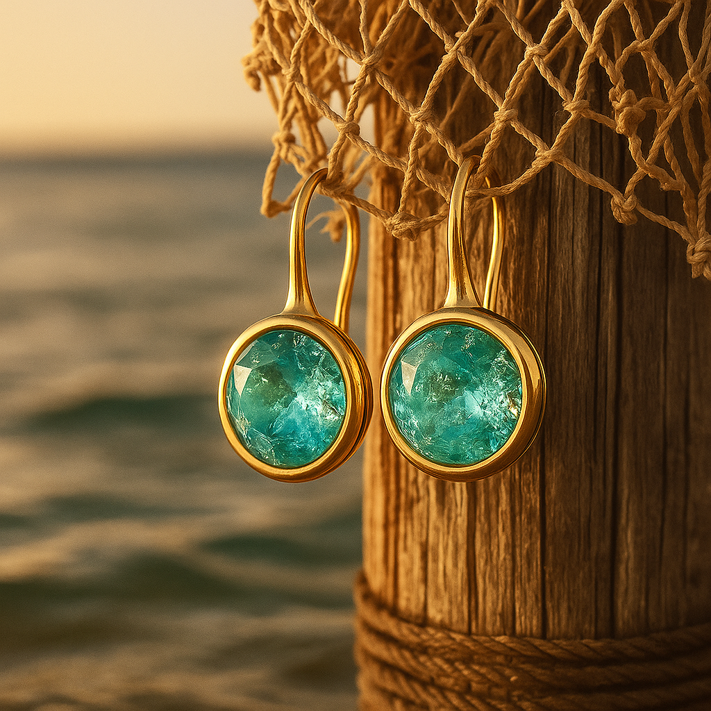 Nerida | Ocean-Inspired Drop Earrings