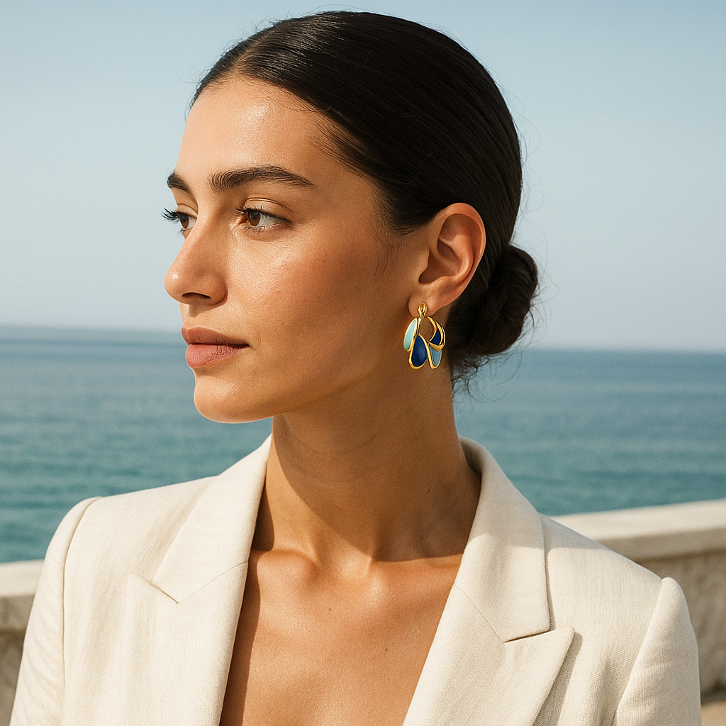 Brenda | Morning Waves Enamel Art