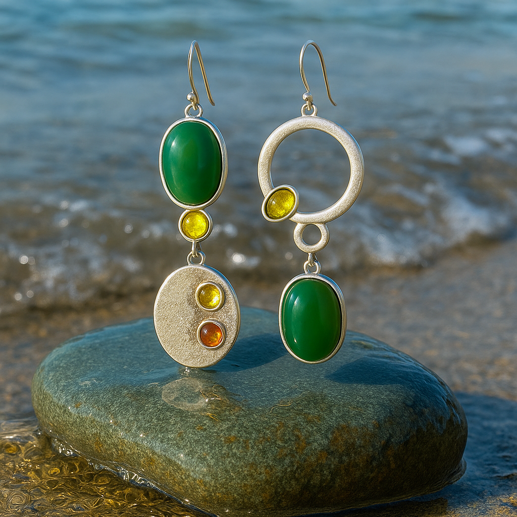 Sabrina Silver Dangle Earrings