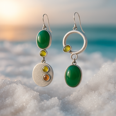 Sabrina Silver Dangle Earrings