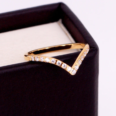 18k Gold Juliette Krystal Ring