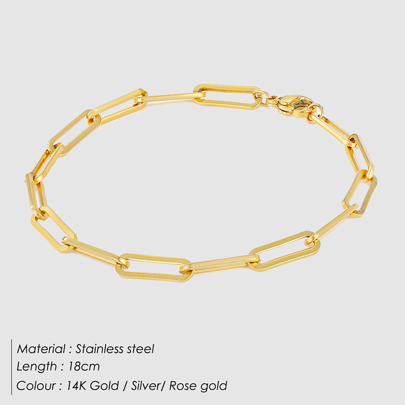 18k Gold Archen Chain Bracelet