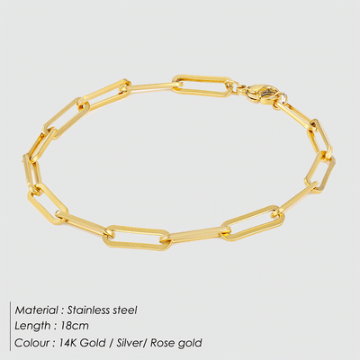 18k Gold Archen Chain Bracelet