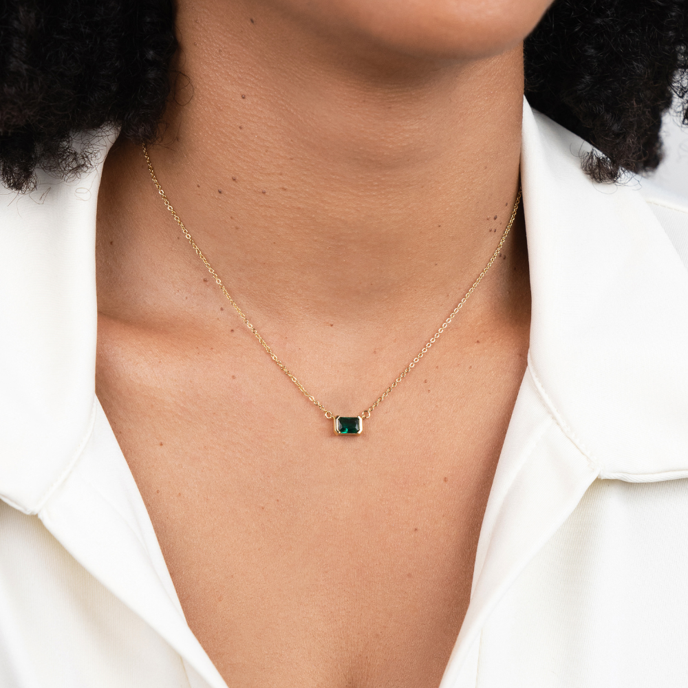 Charlee | Moni Emerald Green Necklace