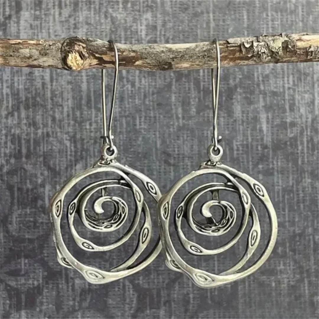 Silver Maze Earrings