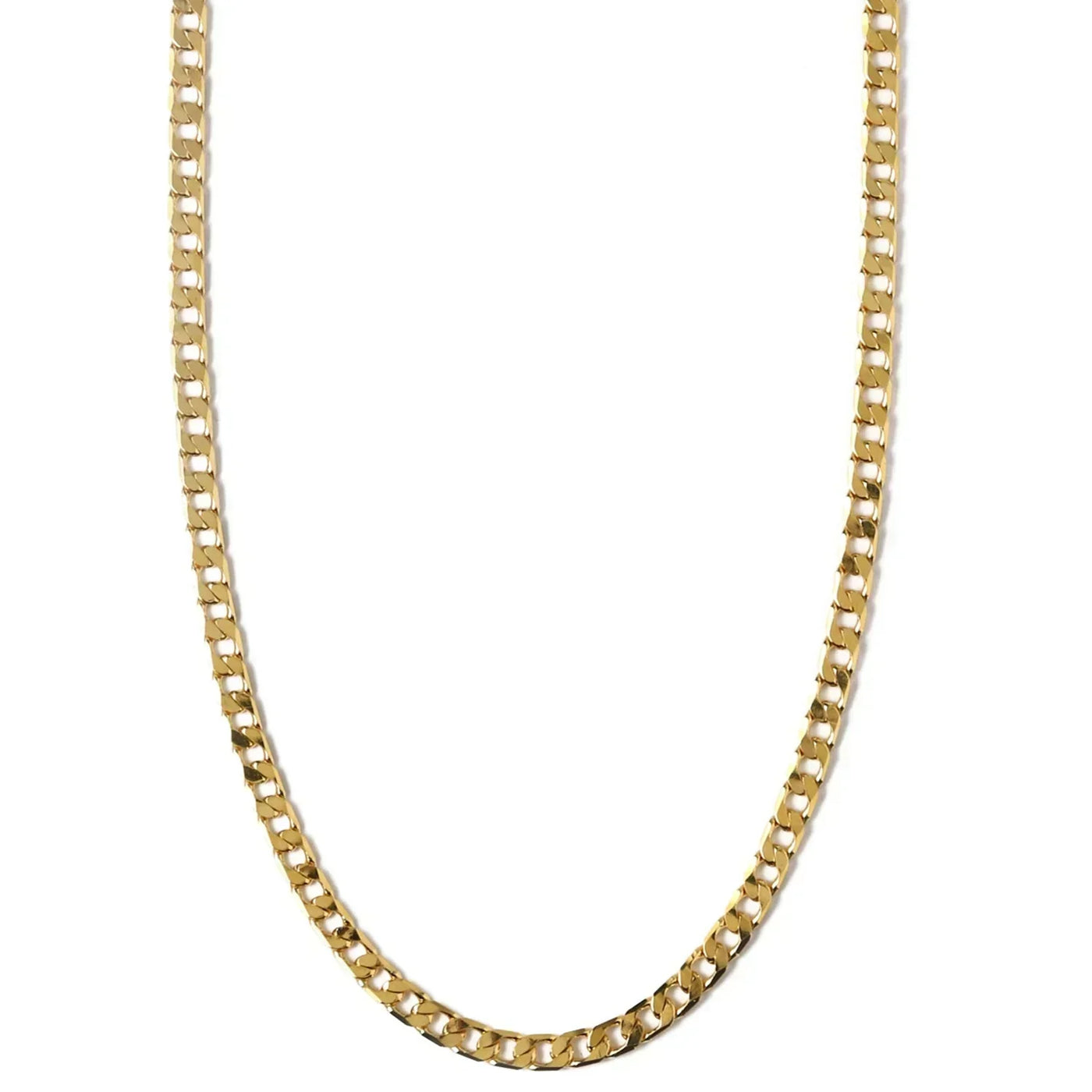 Vero™ | Gold Curb Chain Necklace with Flat Links