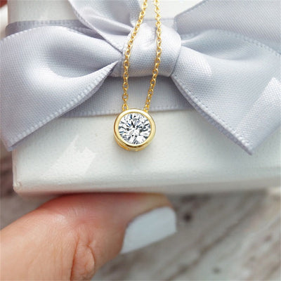 Amelia 18k Gold Birthstone Necklace