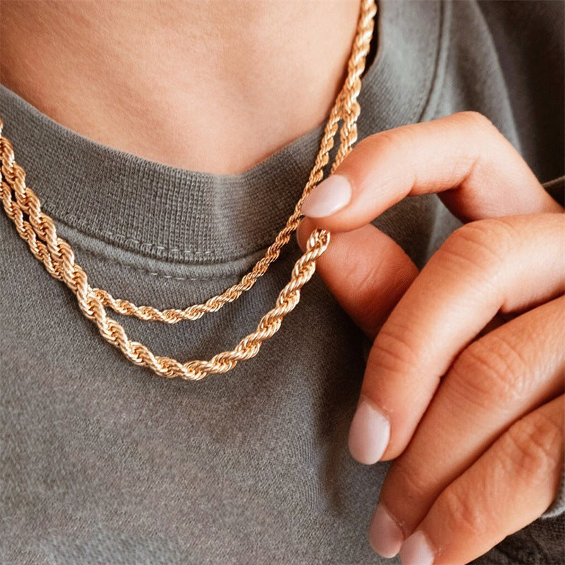 Twisted Style Olivia Necklace | 18K Gold