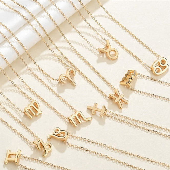Celestique Star Sign Necklace | 18k Gold