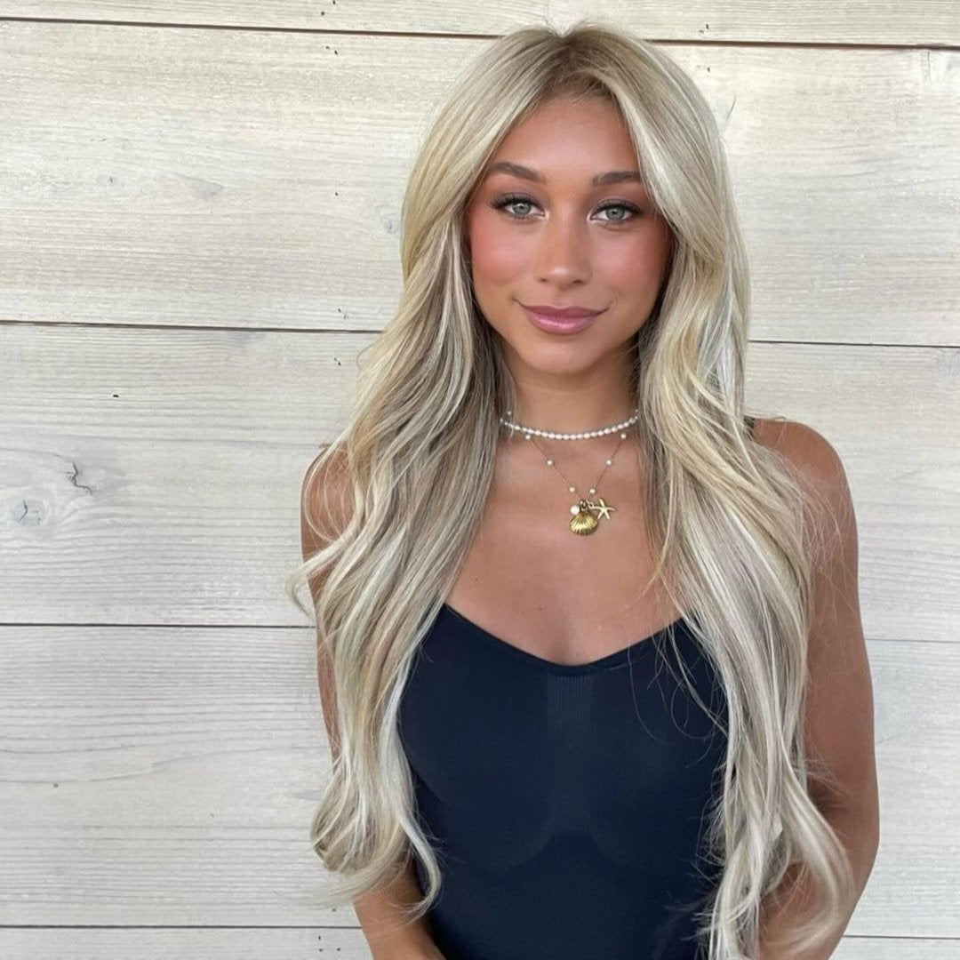 Freshwater Pearl Necklace with 18k Gold Accents