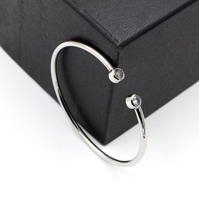 Double Crystal Bracelet in 18K Gold