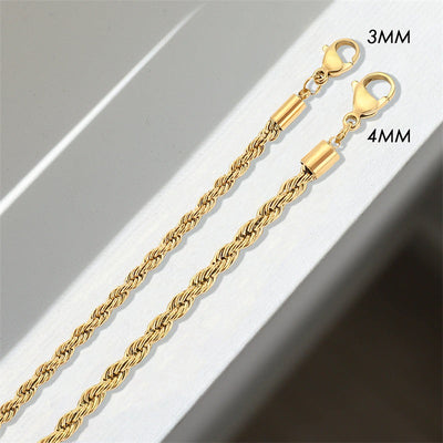 Twisted Style Olivia Necklace | 18K Gold