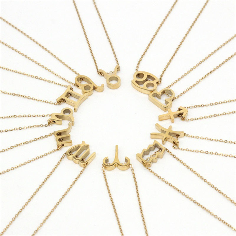 Celestique Star Sign Necklace | 18k Gold