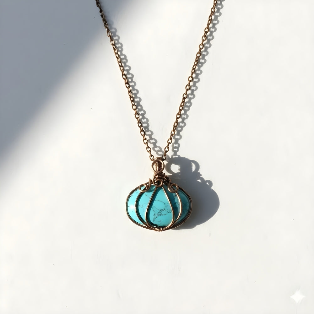 Vintage Mermaid – Handcrafted Golden Necklace with Unique Pendant