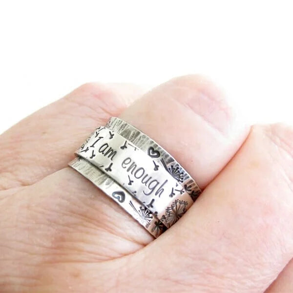 Serene Dandelion Meditation Ring