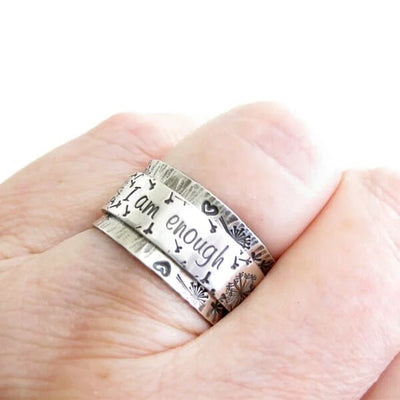 Serene Dandelion Meditation Ring