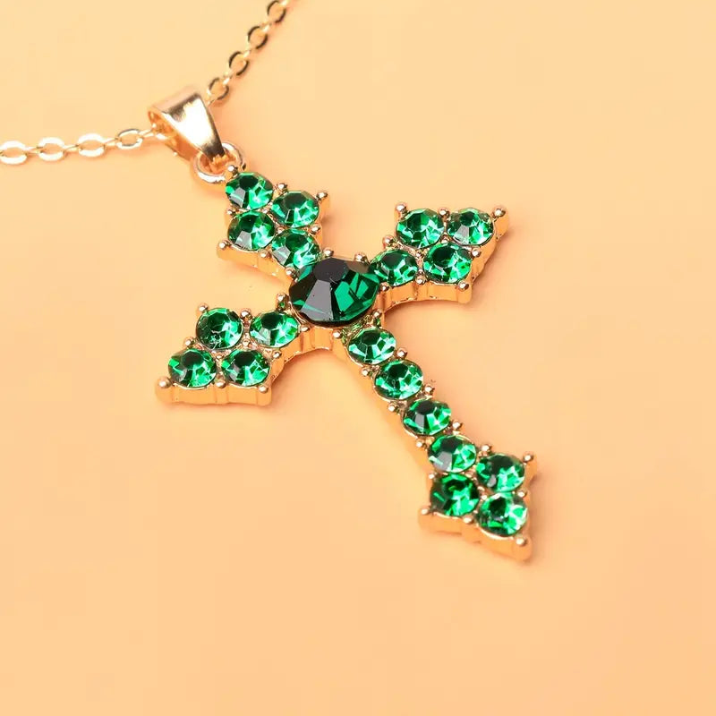 Gold Veridienne Croixheart Pendant Necklace