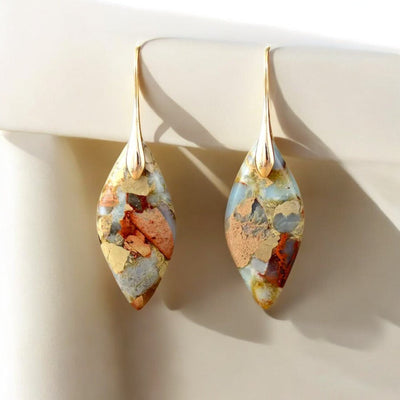 Isabella | Leaf Earrings in Earthy Tones
