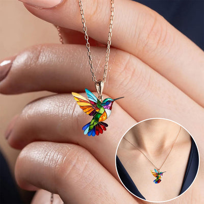 Aurea™ | Elegant Hummingbird Pendant Necklace
