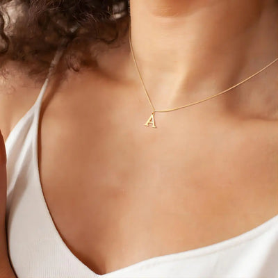 18k Gold Necklace Featuring Love Letter Initials