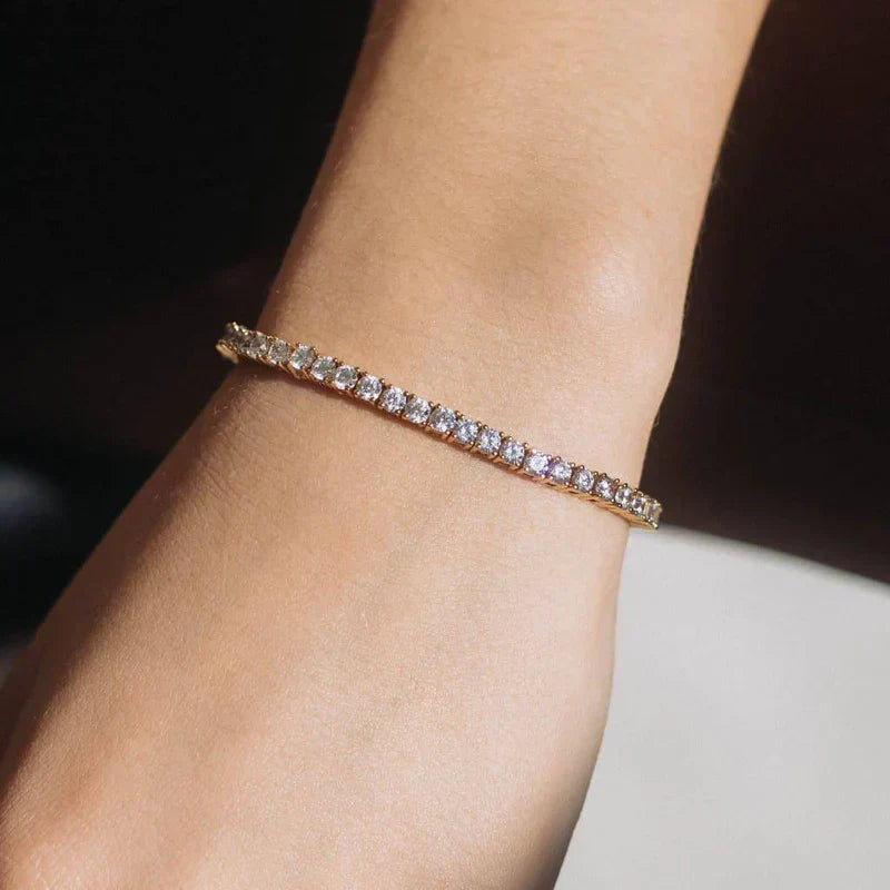 Lillian Tennis Bracelet | 18K Gold