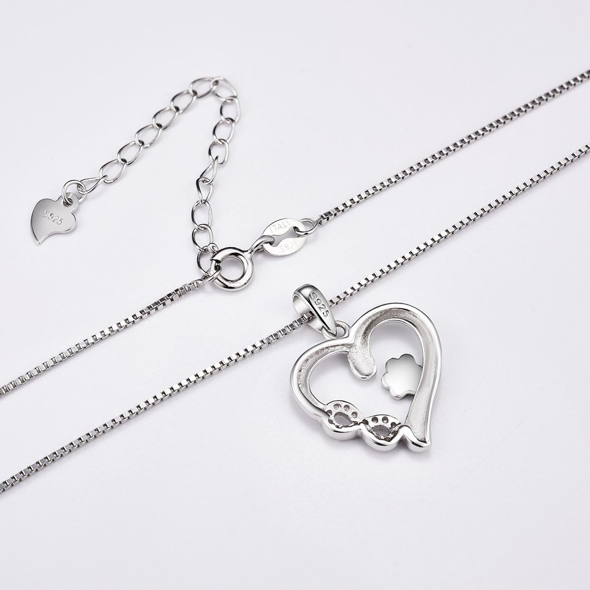 Althea™ | Infinity Necklace with Paw and Heart Design