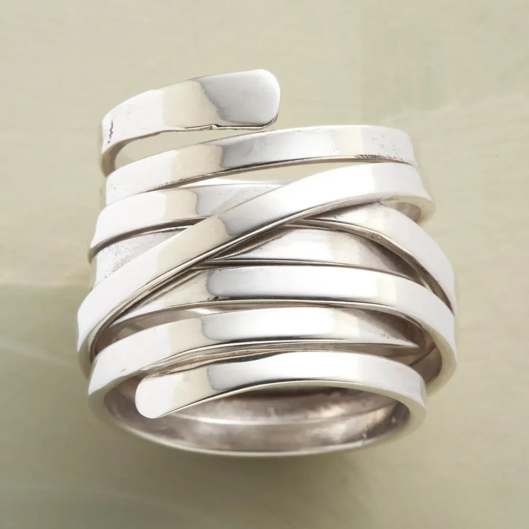 Apollo™ | Bold Silver Layered Ring