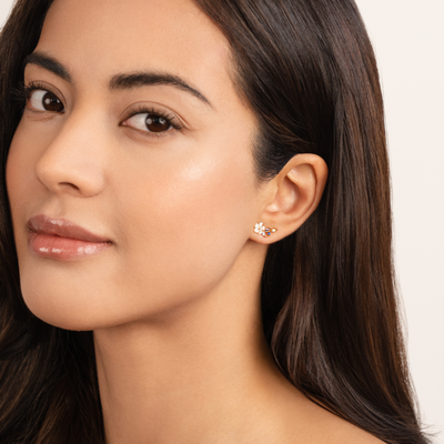 Sunny | Radiant White Blossom Earrings