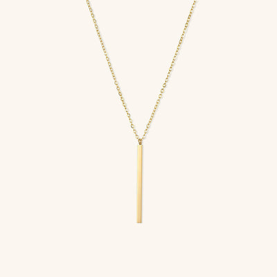 Allison 18k Gold Bar Necklace
